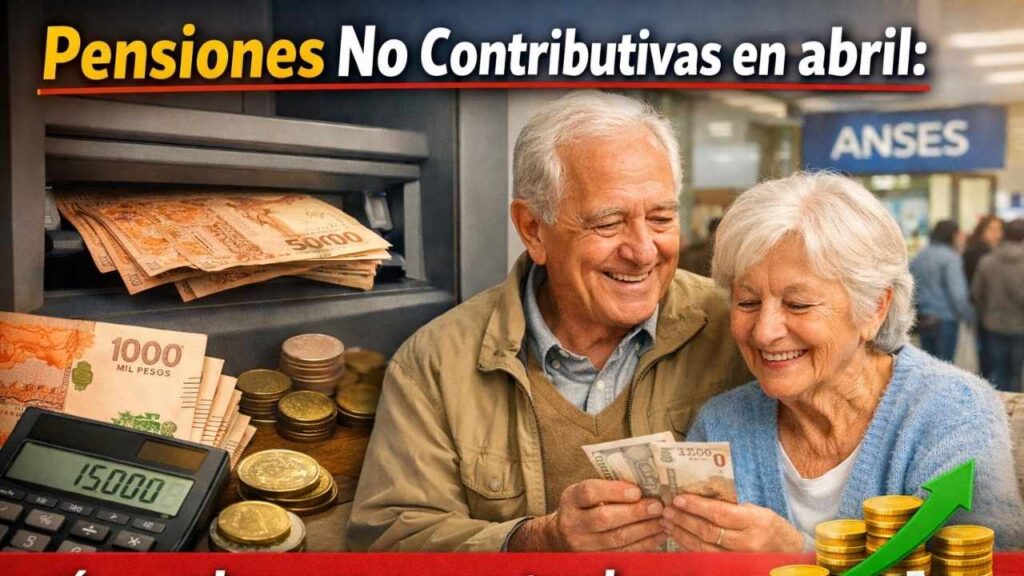 Pensiones No Contributivas en abril: cómo cobrar con aumento y bono paso a paso