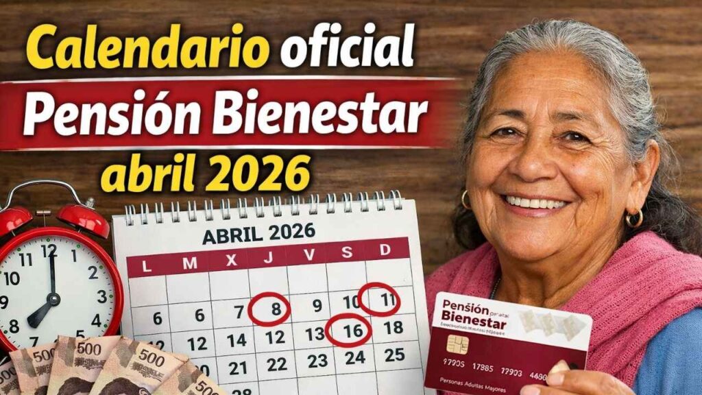 Calendario oficial Pensión Bienestar abril 2026: consulta tu fecha de pago según inicial del apellido