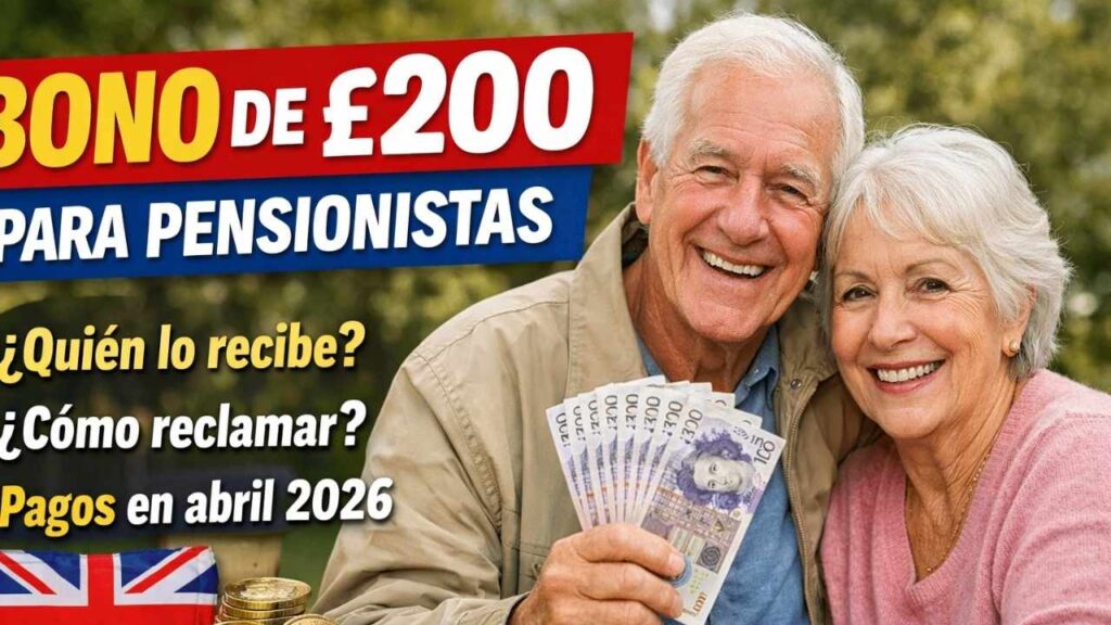 bono de £200 para pensionistas — quién lo recibe, cómo reclamar y pagos en abril 2026