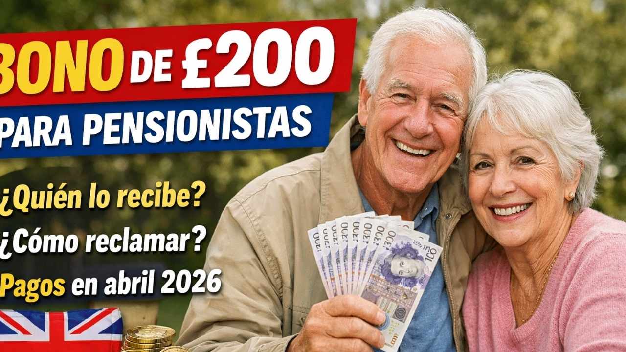 bono de £200 para pensionistas — quién lo recibe, cómo reclamar y pagos en abril 2026