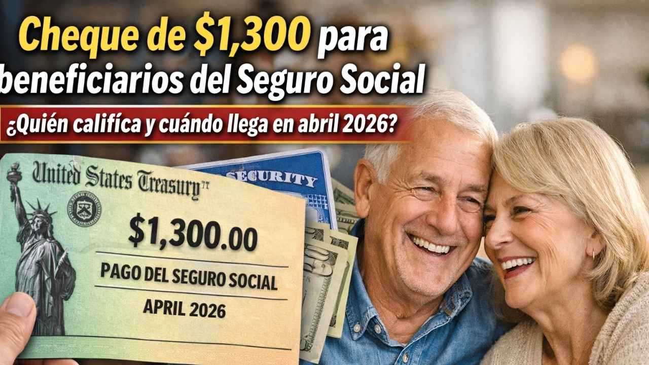 cheque de $1,300 para beneficiarios del Seguro Social — quién califica y cuándo llega en abril 2026