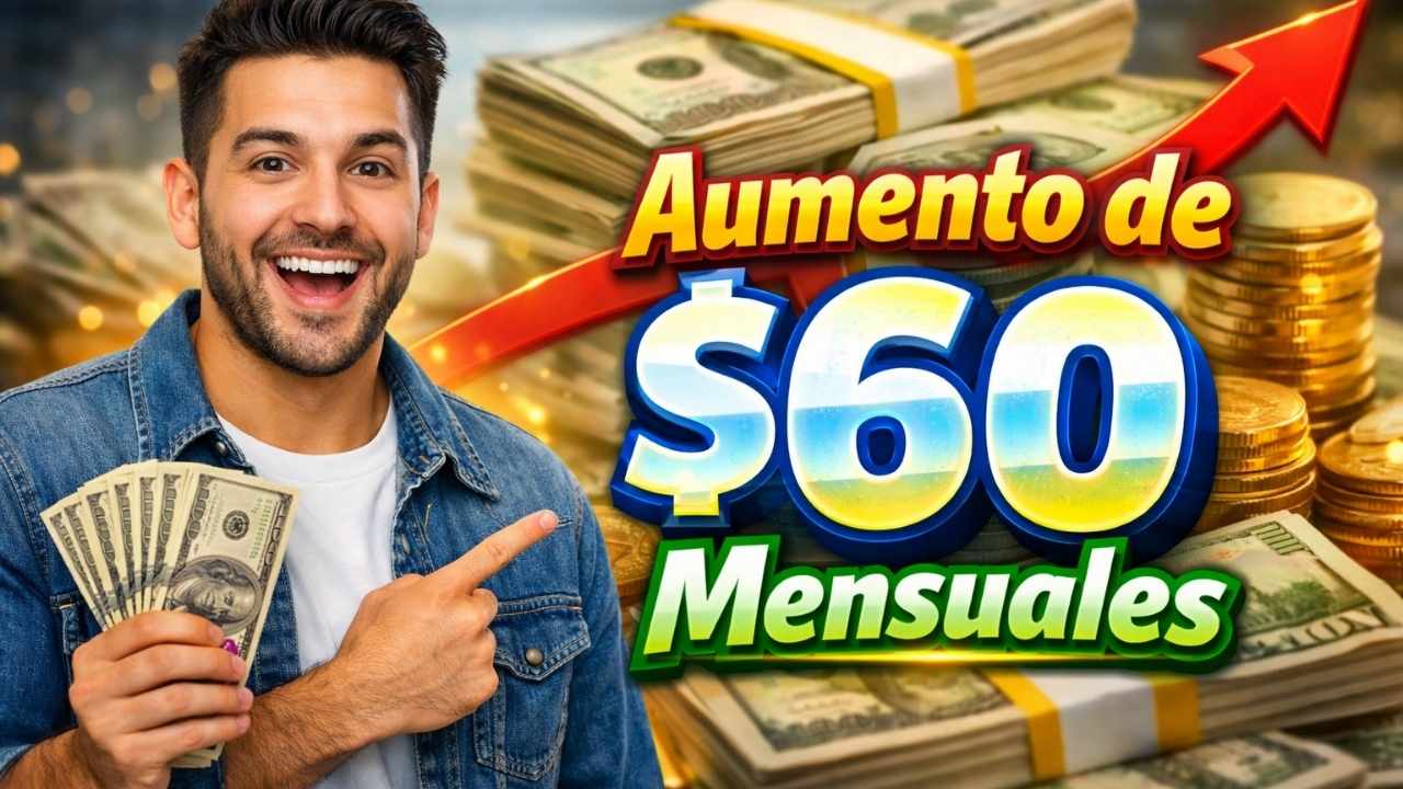 aumento de $60 mensuales — quién califica y cuándo se deposita en abril 2026