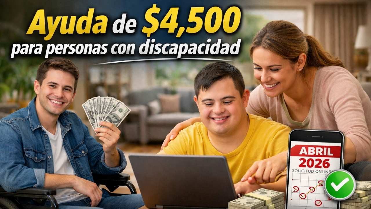 Ayuda de $4,500 para personas con discapacidad — quién es elegible, solicitud digital y pagos en abril 2026