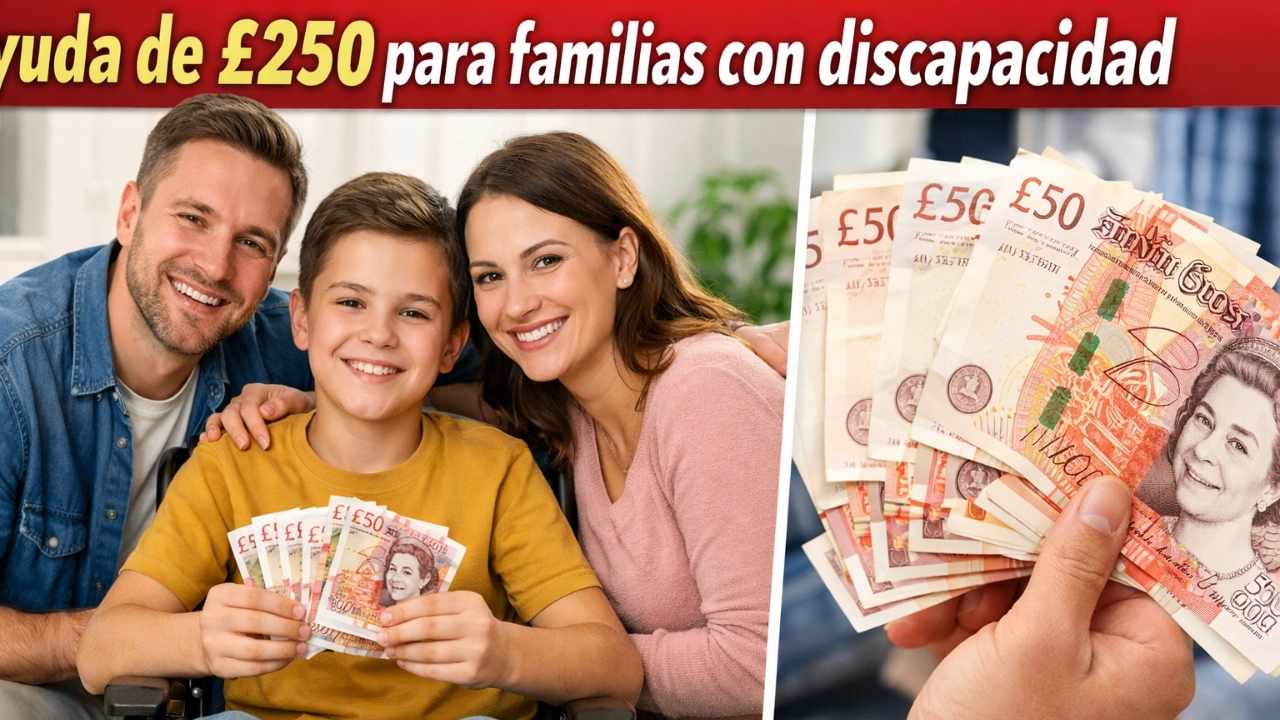 Ayuda de £250 para familias con discapacidad — requisitos y depósitos confirmados en marzo 2026