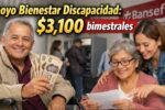 Apoyo Bienestar discapacidad: $3,100 bimestrales, cómo registrarse y cobrar en abril 2026