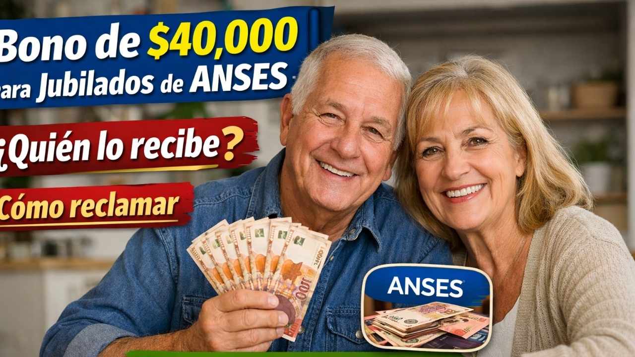 bono de $40,000 para jubilados de ANSES — quién lo recibe, cómo reclamar y pagos en marzo 2026