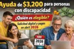 Ayuda de $3,200 para personas con discapacidad — quién es elegible, solicitud digital y pagos en abril 2026
