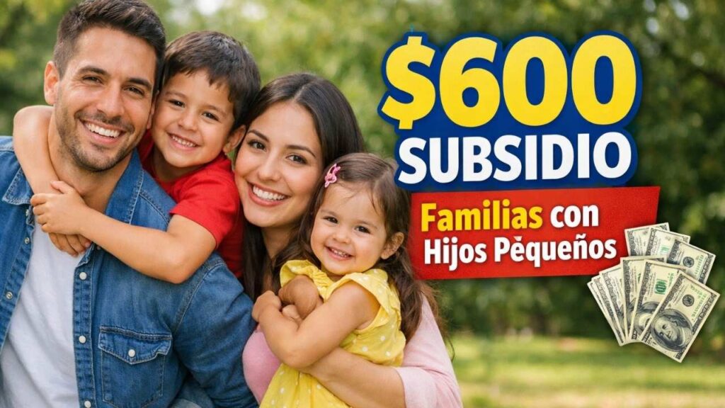subsidio de $600 para familias con hijos pequeños — requisitos y pagos en marzo 2026