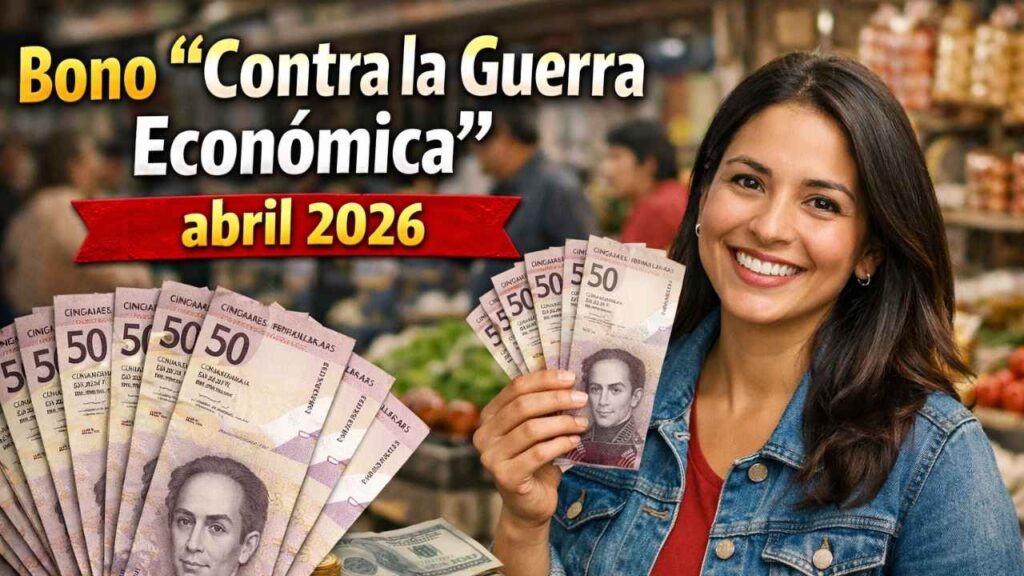 Bono “Contra la Guerra Económica” abril 2026: beneficiarios, pasos para reclamar en Patria y fecha de acreditación