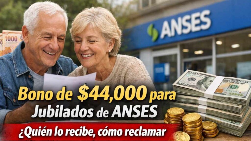 bono de $44,000 para jubilados de ANSES — quién lo recibe, cómo reclamar y pagos en marzo 2026