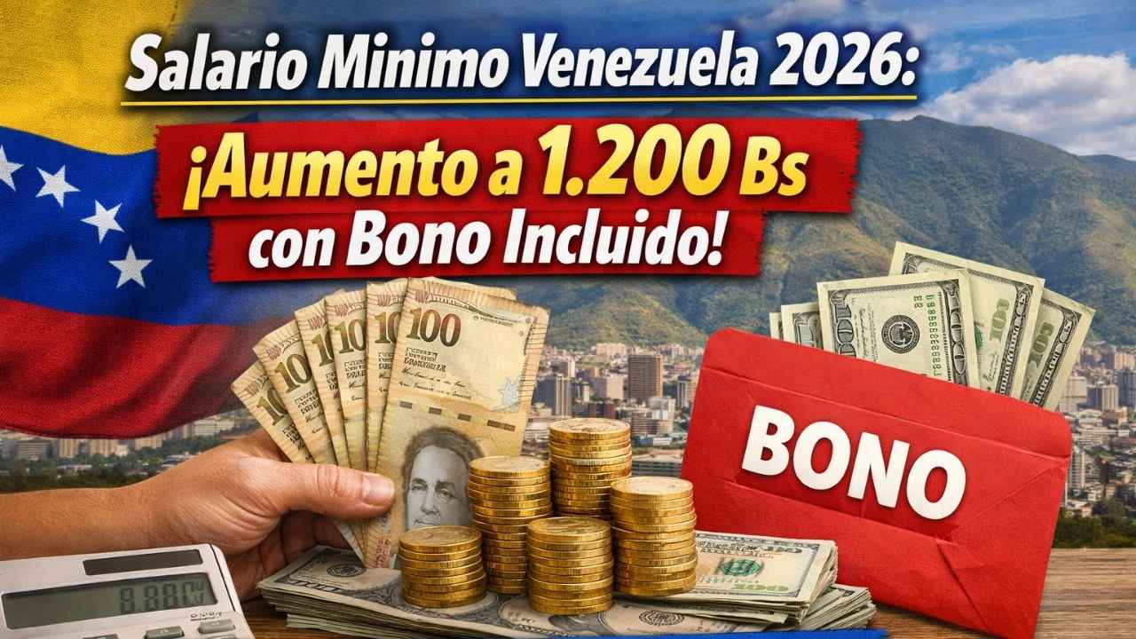 Salario Mínimo Venezuela 2026: Aumento a 1.200 Bs con Bono Incluido – Claves que Debes Conocer