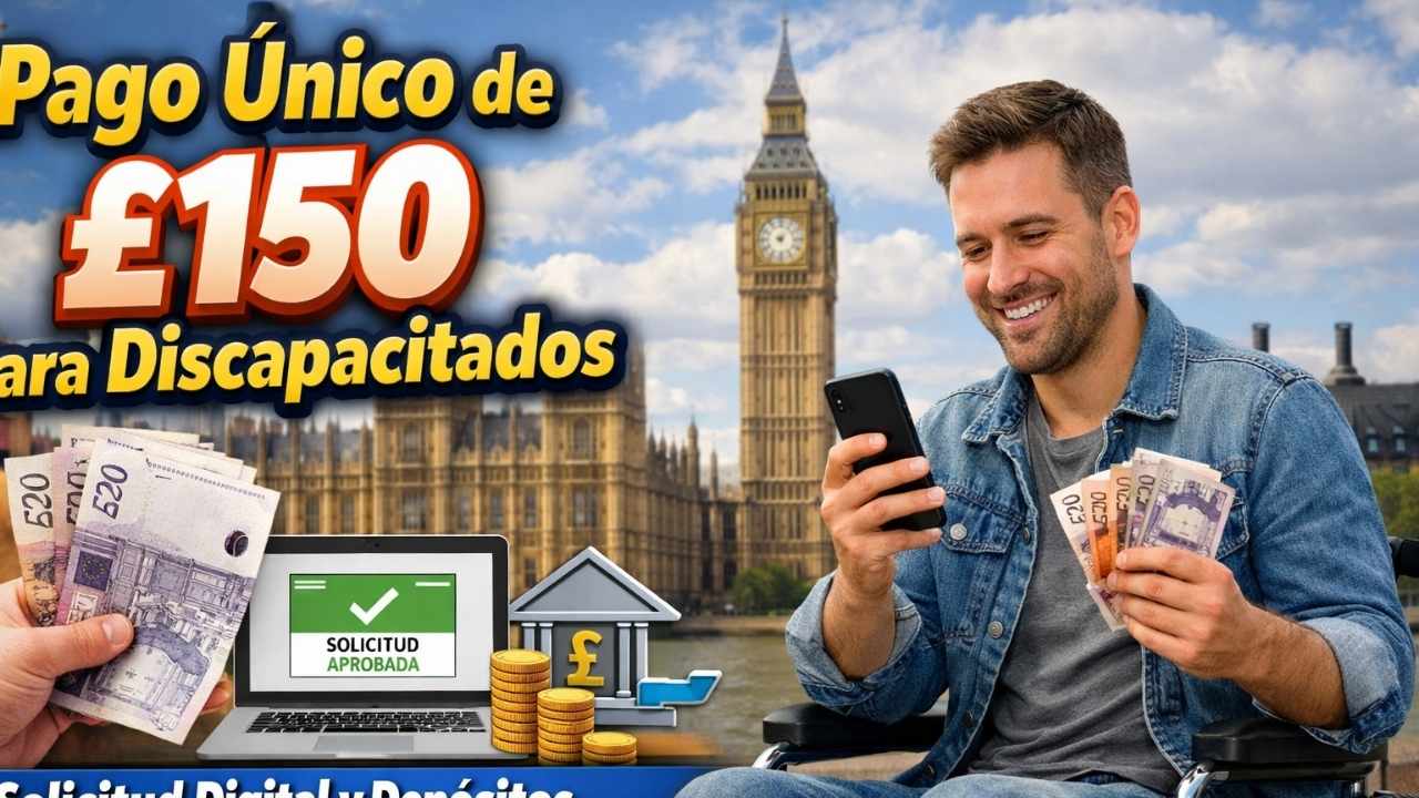 pago único de £150 para discapacitados — solicitud digital y depósitos en marzo 2026