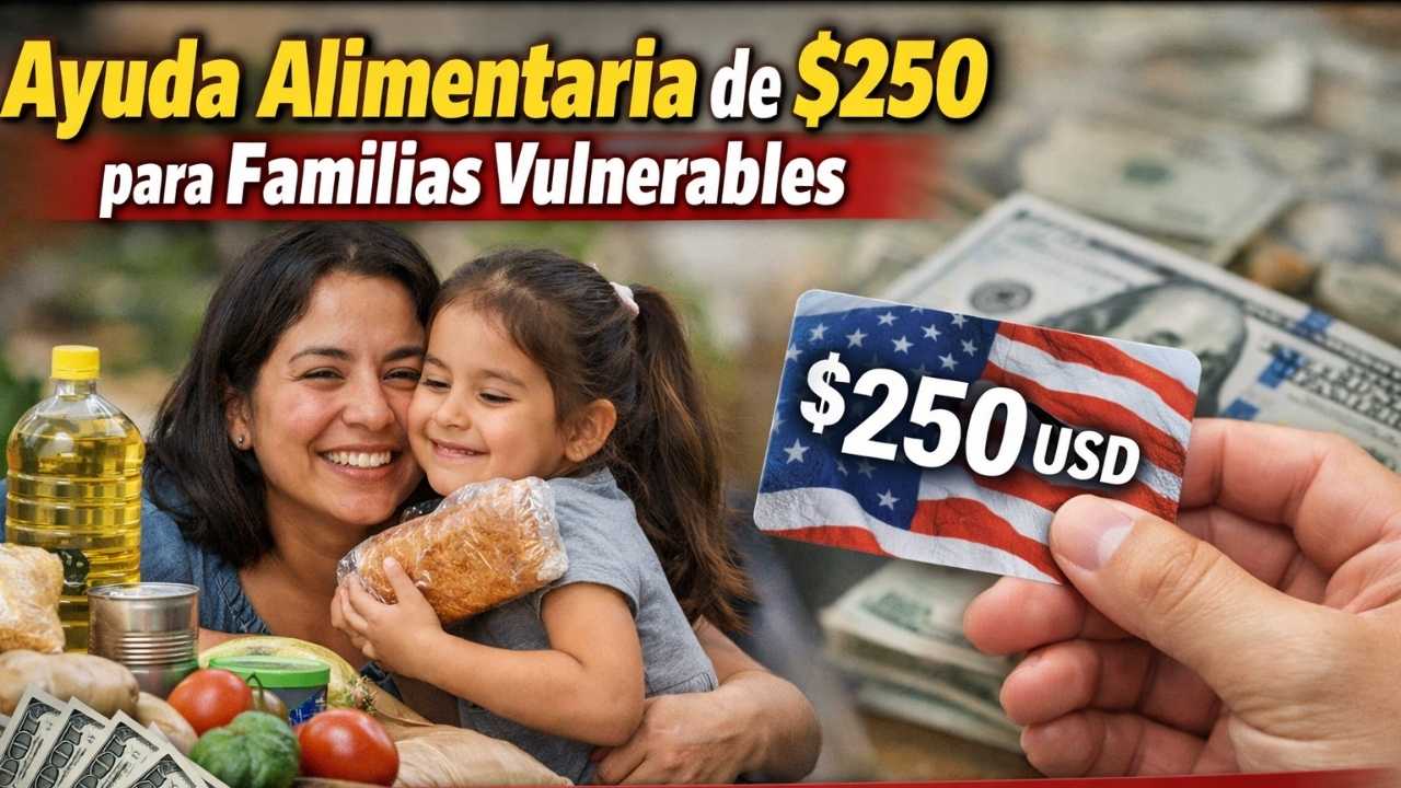 ayuda alimentaria de $250 para familias vulnerables — cómo inscribirse y pagos en abril 2026
