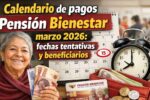 Calendario de pagos Pensión Bienestar marzo 2026: fechas tentativas y beneficiarios