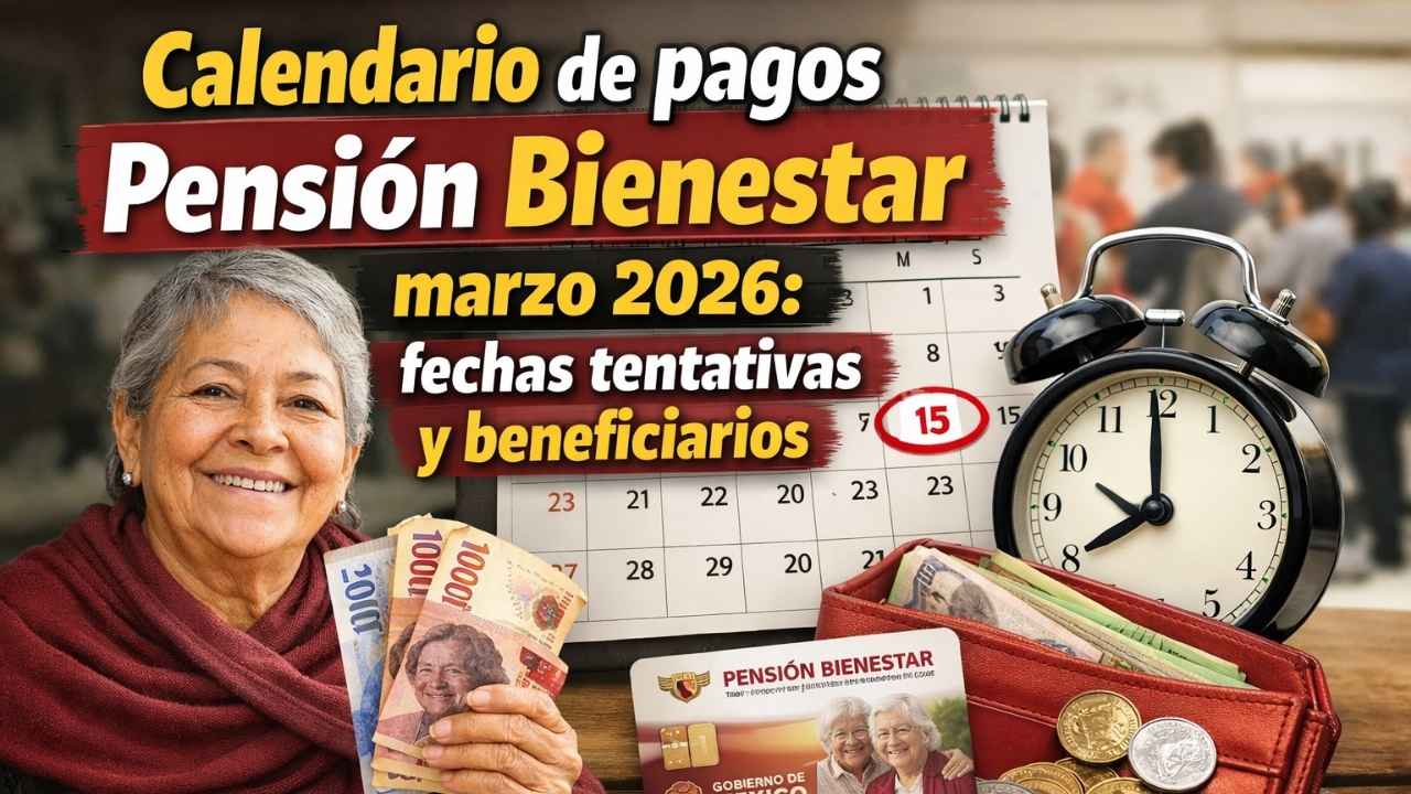 Calendario de pagos Pensión Bienestar marzo 2026: fechas tentativas y beneficiarios