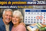 Pagos de pensiones marzo 2026: calendario oficial y fechas de cobro en bancos
