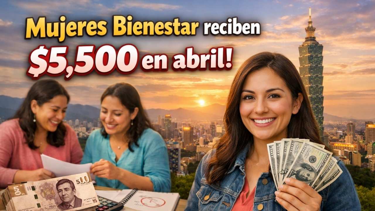 Mujeres Bienestar reciben $5,500 en abril: requisitos y calendario por apellido