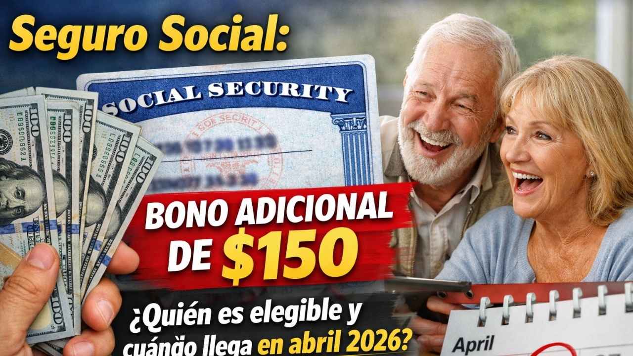 Seguro Social: bono adicional de $150 — quién es elegible y cuándo llega en abril 2026