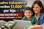 Madres trabajadoras reciben $1,600 por hijo: cómo inscribirse y depósitos confirmados en abril