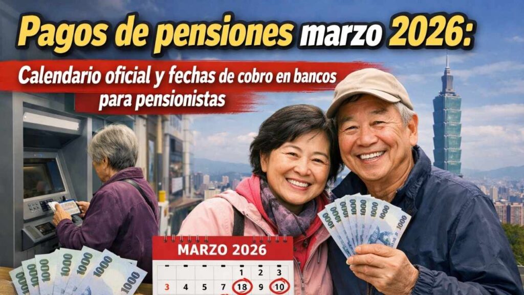 Pagos de pensiones marzo 2026: calendario oficial y fechas de cobro en bancos para pensionistas