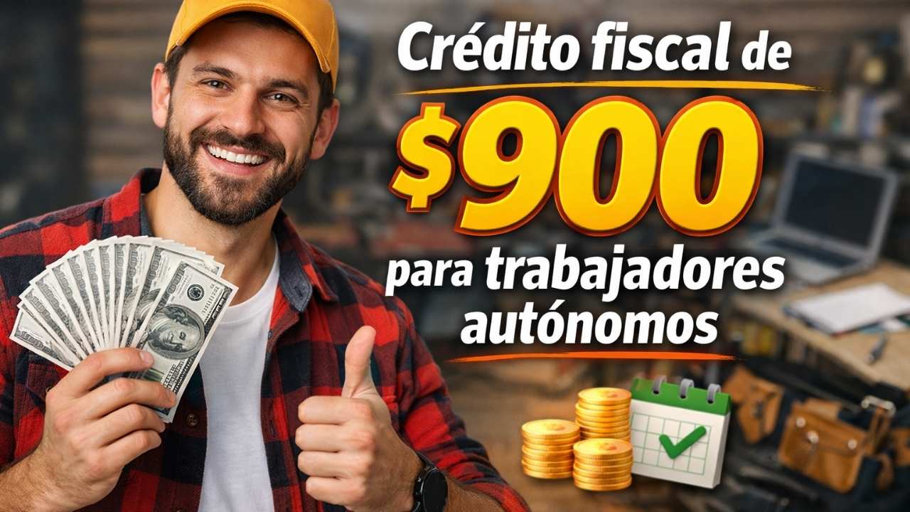 Crédito fiscal de $900 para trabajadores autónomos